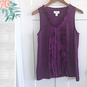 CLOSET CLEAROUT!! LOFT Purple Silky Style Top